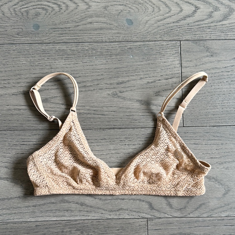 American Apparel Bralette - Tan colour - Size 1